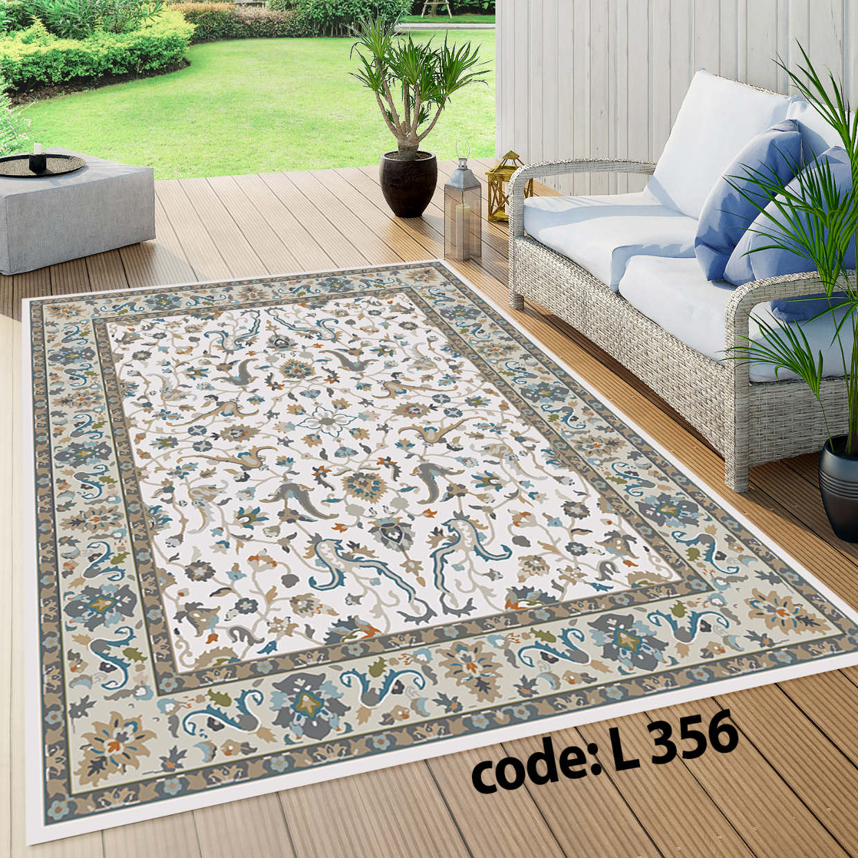 روفرشی کشدار (کاور فرش) و فرشینه و پادری کالای خواب متین کد L 356