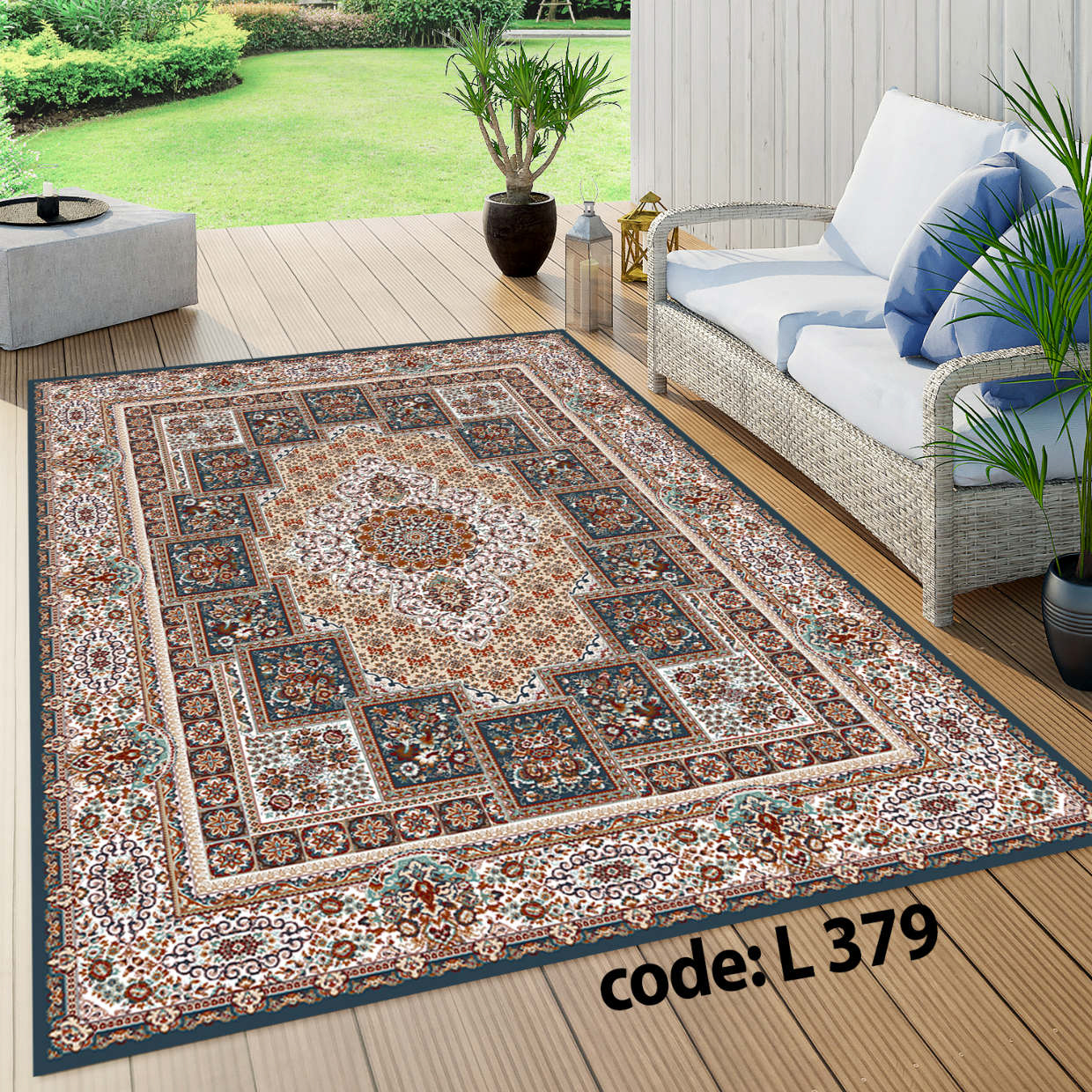روفرشی کشدار (کاور فرش) و فرشینه و پادری کالای خواب متین کد L 379