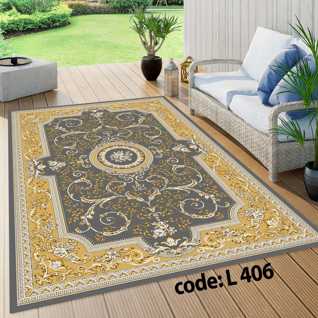 روفرشی کشدار (کاور فرش) و فرشینه و پادری کالای خواب متین کد L 406