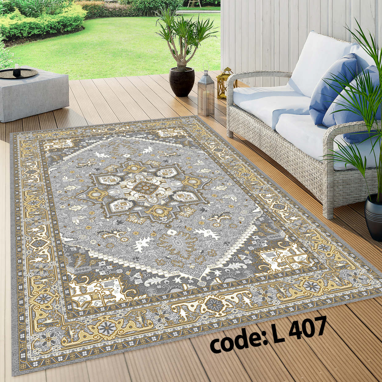 روفرشی کشدار (کاور فرش) و فرشینه و پادری کالای خواب متین کد L 407