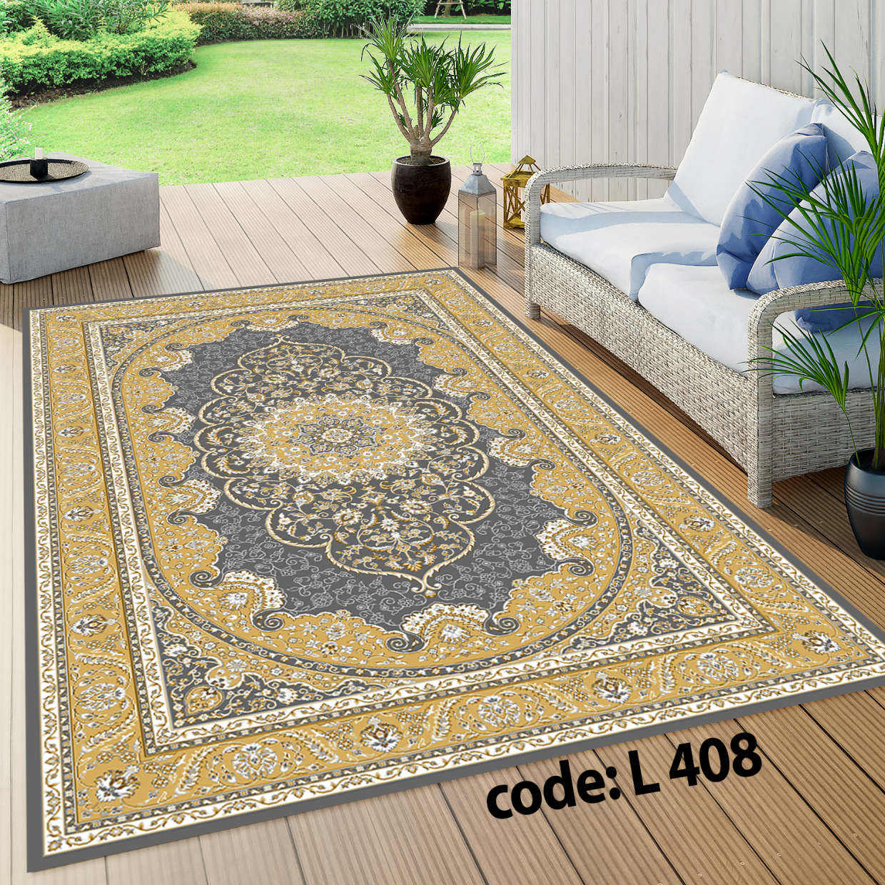 روفرشی کشدار (کاور فرش) و فرشینه و پادری کالای خواب متین کد L 408