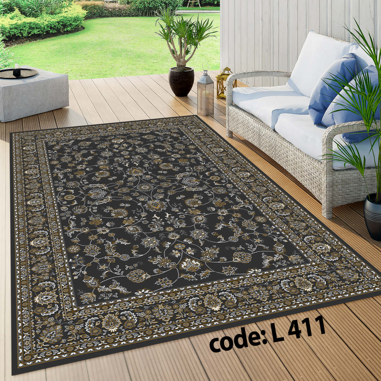 روفرشی کشدار (کاور فرش) و فرشینه و پادری کالای خواب متین کد L 411