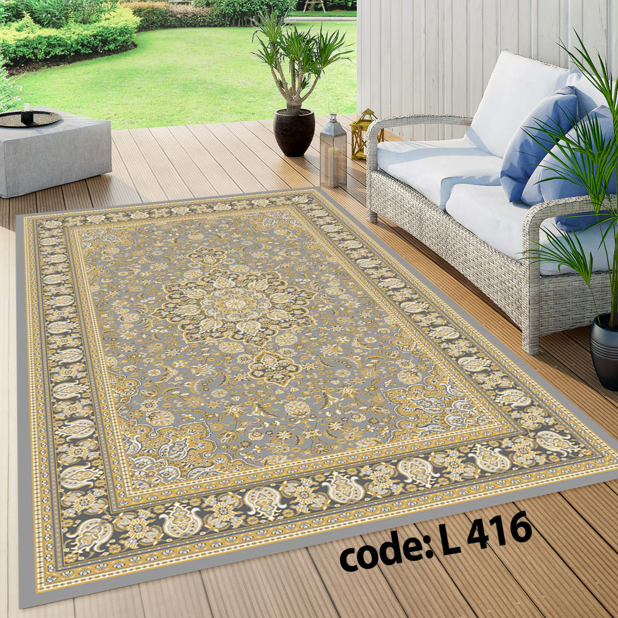 روفرشی کشدار (کاور فرش) و فرشینه و پادری کالای خواب متین کد L 416