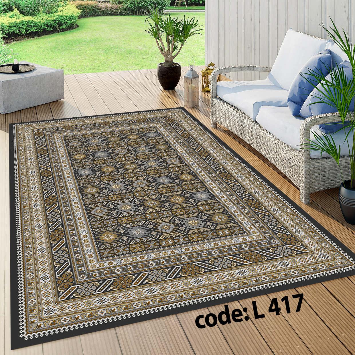 روفرشی کشدار (کاور فرش) و فرشینه و پادری کالای خواب متین کد L 417