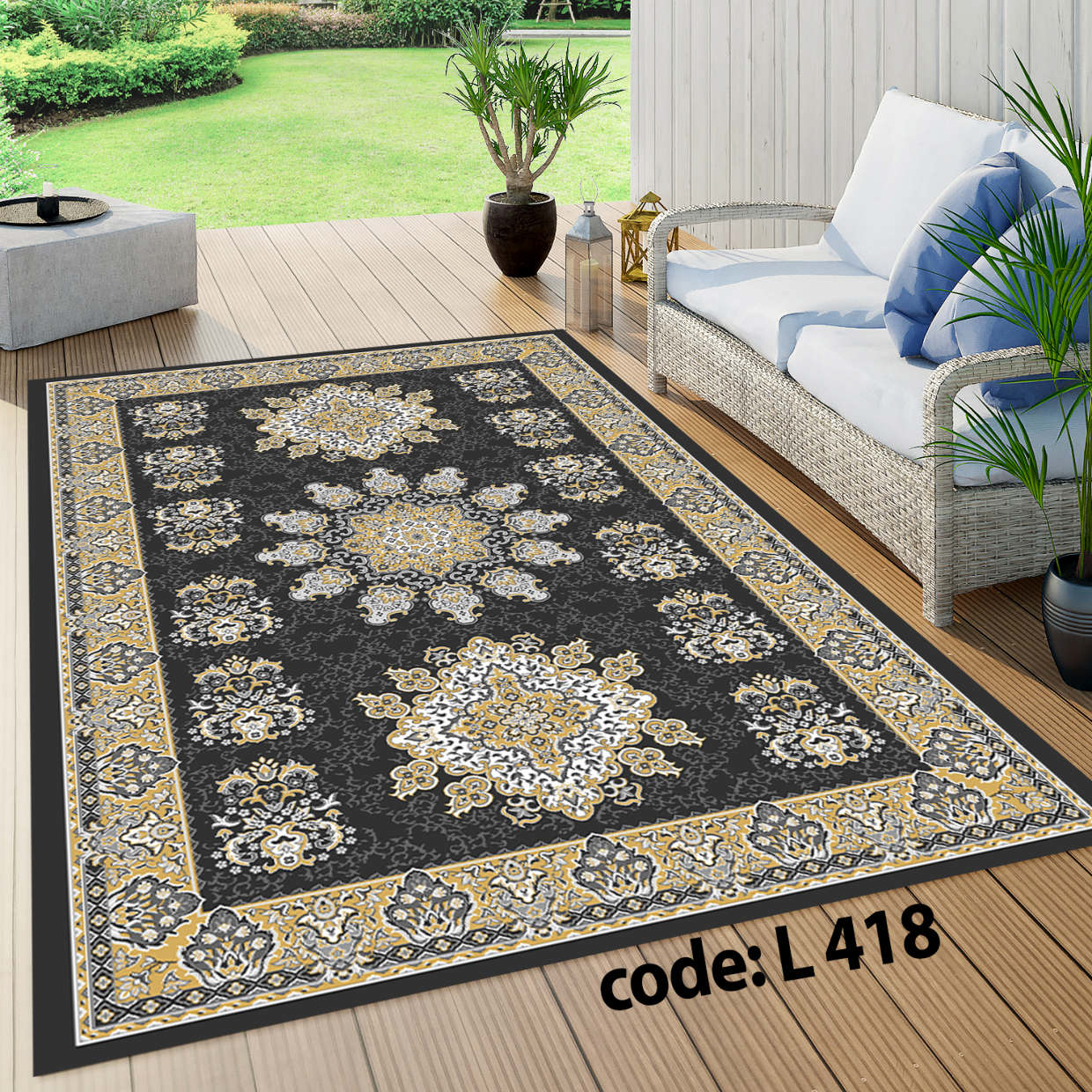 روفرشی کشدار (کاور فرش) و فرشینه و پادری کالای خواب متین کد L 418