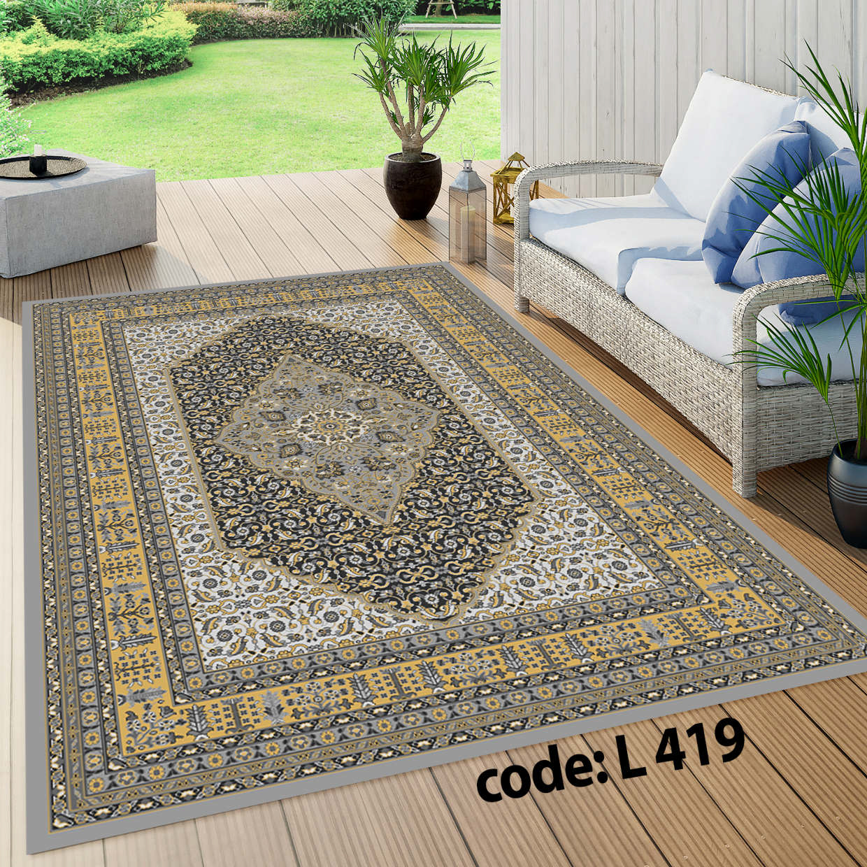 روفرشی کشدار (کاور فرش) و فرشینه و پادری کالای خواب متین کد L 419