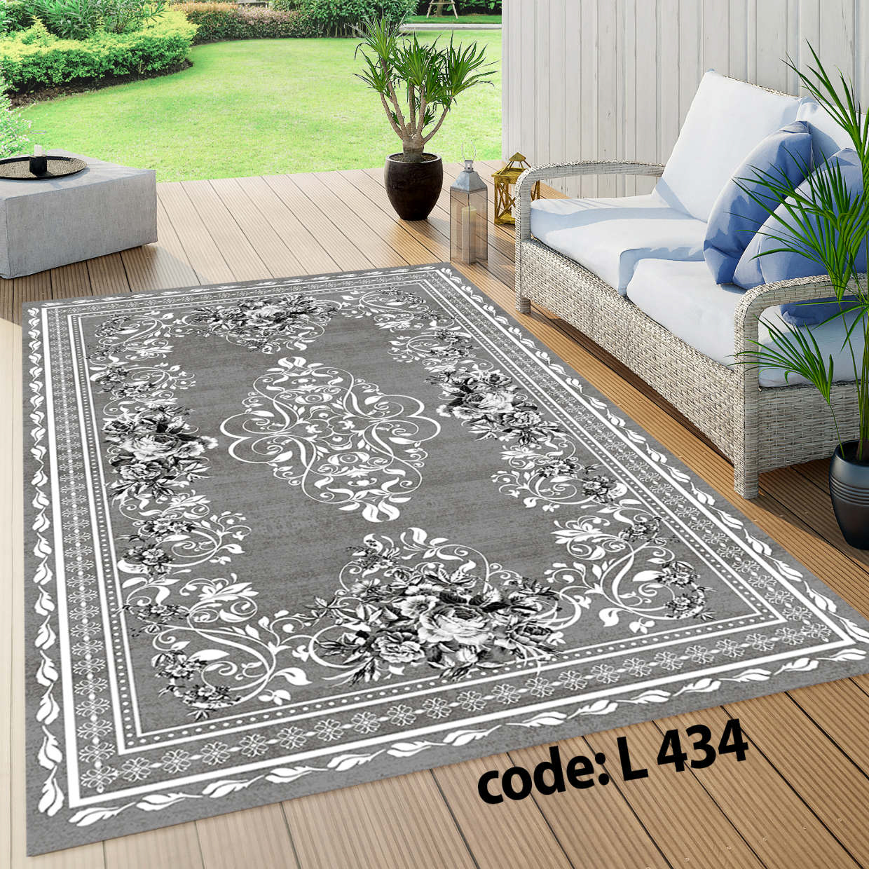روفرشی کشدار (کاور فرش) و فرشینه و پادری کالای خواب متین کد L 434