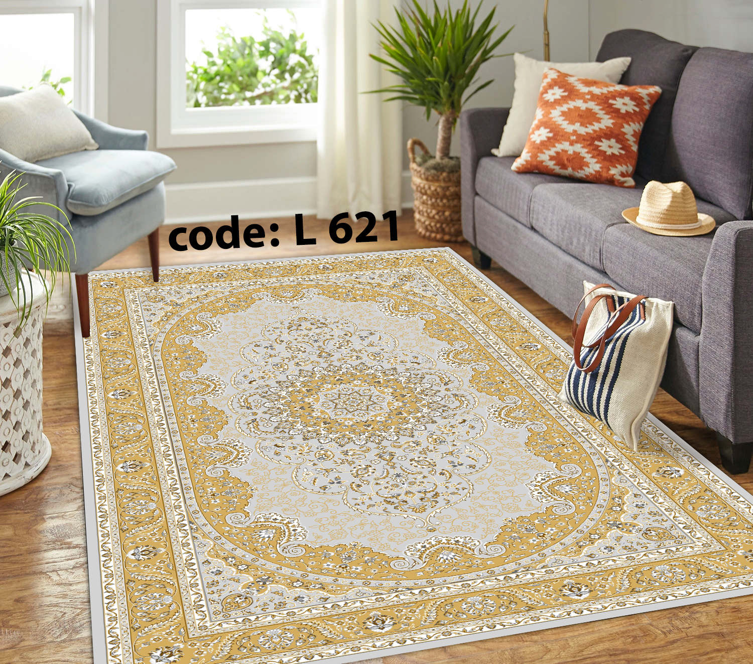 روفرشی کشدار (کاور فرش) و فرشینه و پادری کالای خواب متین کد L 621