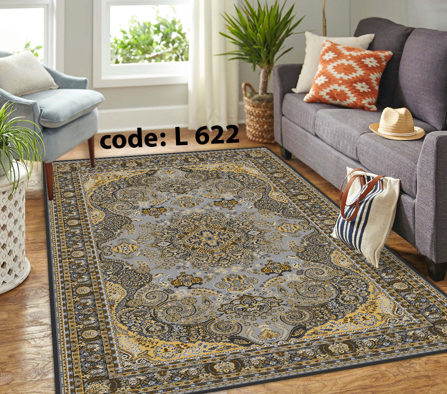 روفرشی کشدار (کاور فرش) و فرشینه و پادری کالای خواب متین کد L 622