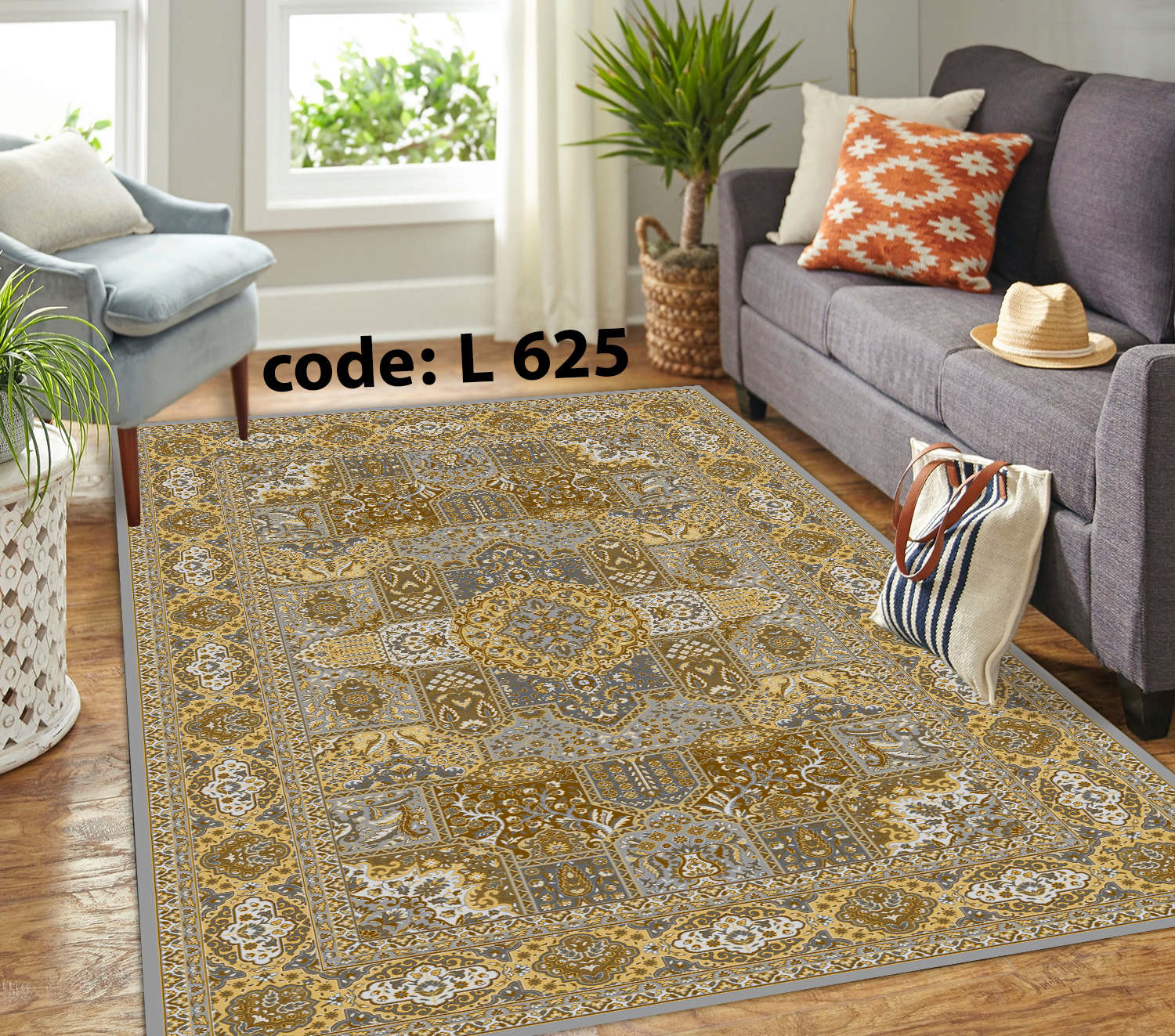 روفرشی کشدار (کاور فرش) و فرشینه و پادری کالای خواب متین کد L 625
