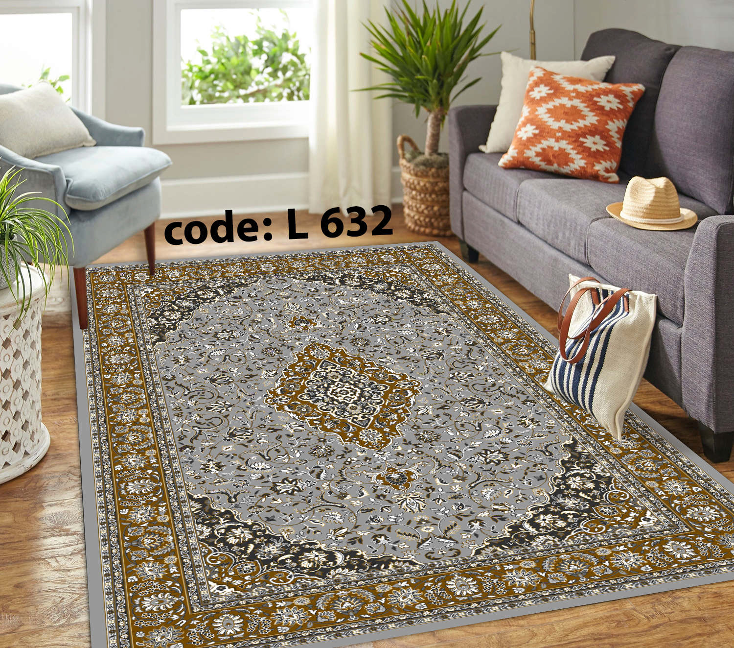 روفرشی کشدار (کاور فرش) و فرشینه و پادری کالای خواب متین کد L 632