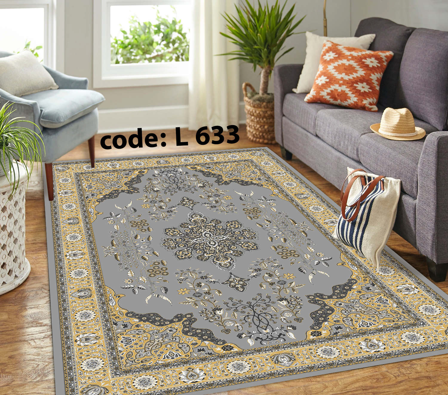 روفرشی کشدار (کاور فرش) و فرشینه و پادری کالای خواب متین کد L 633