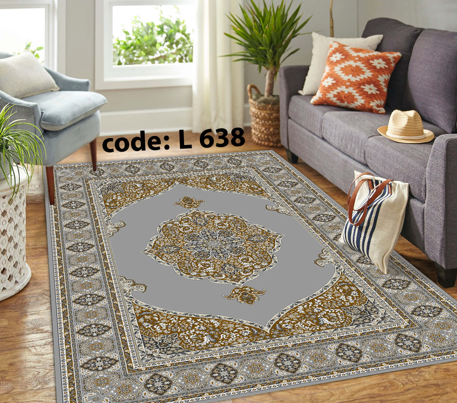 روفرشی کشدار (کاور فرش) و فرشینه و پادری کالای خواب متین کد L 638