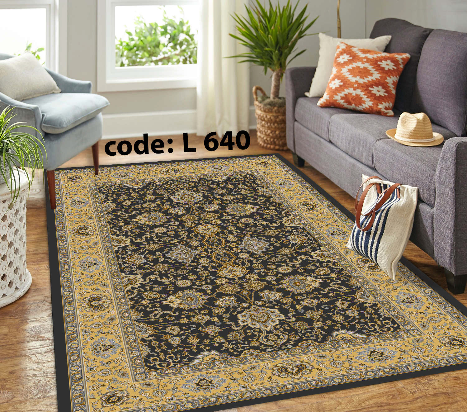 روفرشی کشدار (کاور فرش) و فرشینه و پادری کالای خواب متین کد L 640