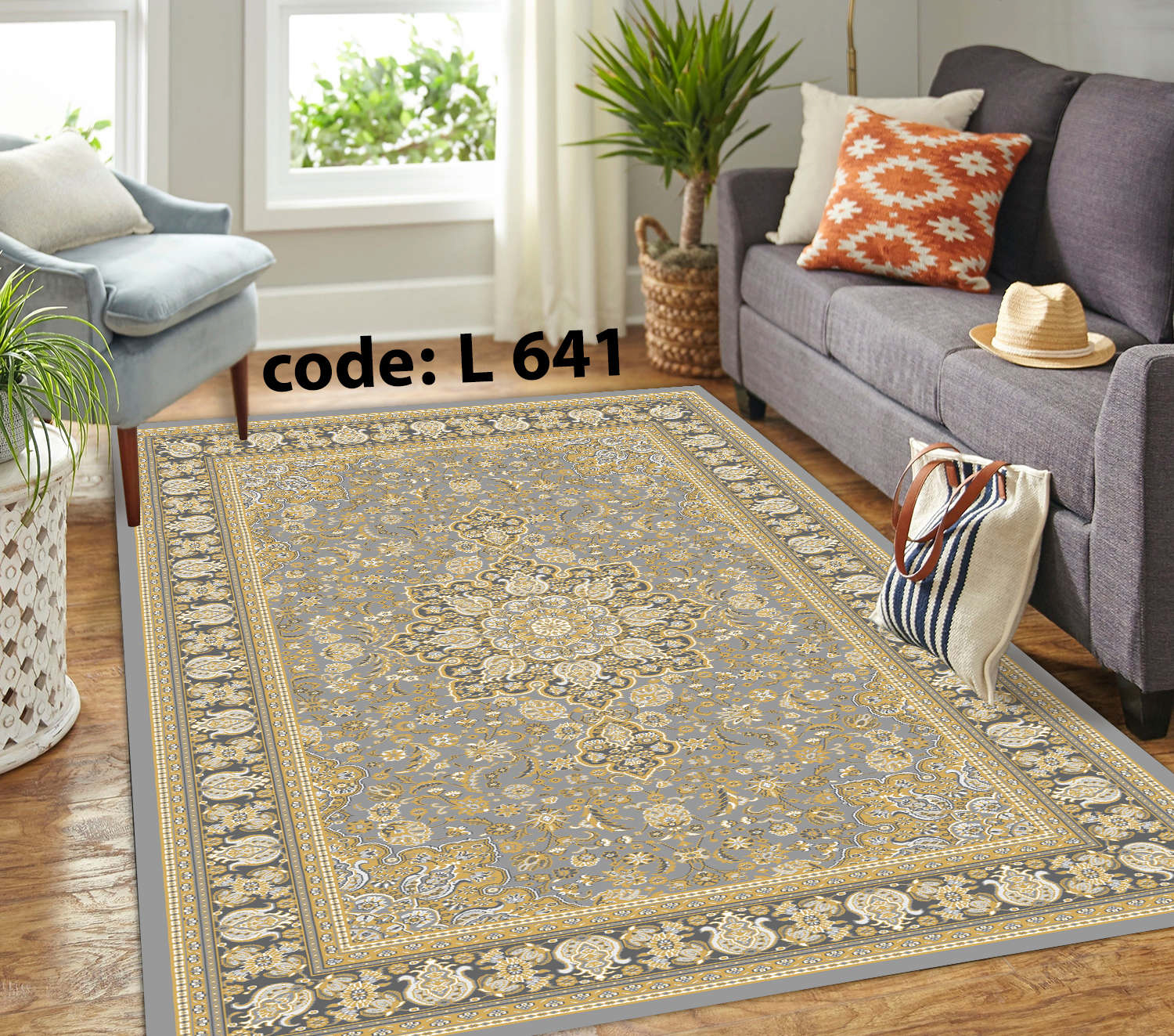 روفرشی کشدار (کاور فرش) و فرشینه و پادری کالای خواب متین کد L 641