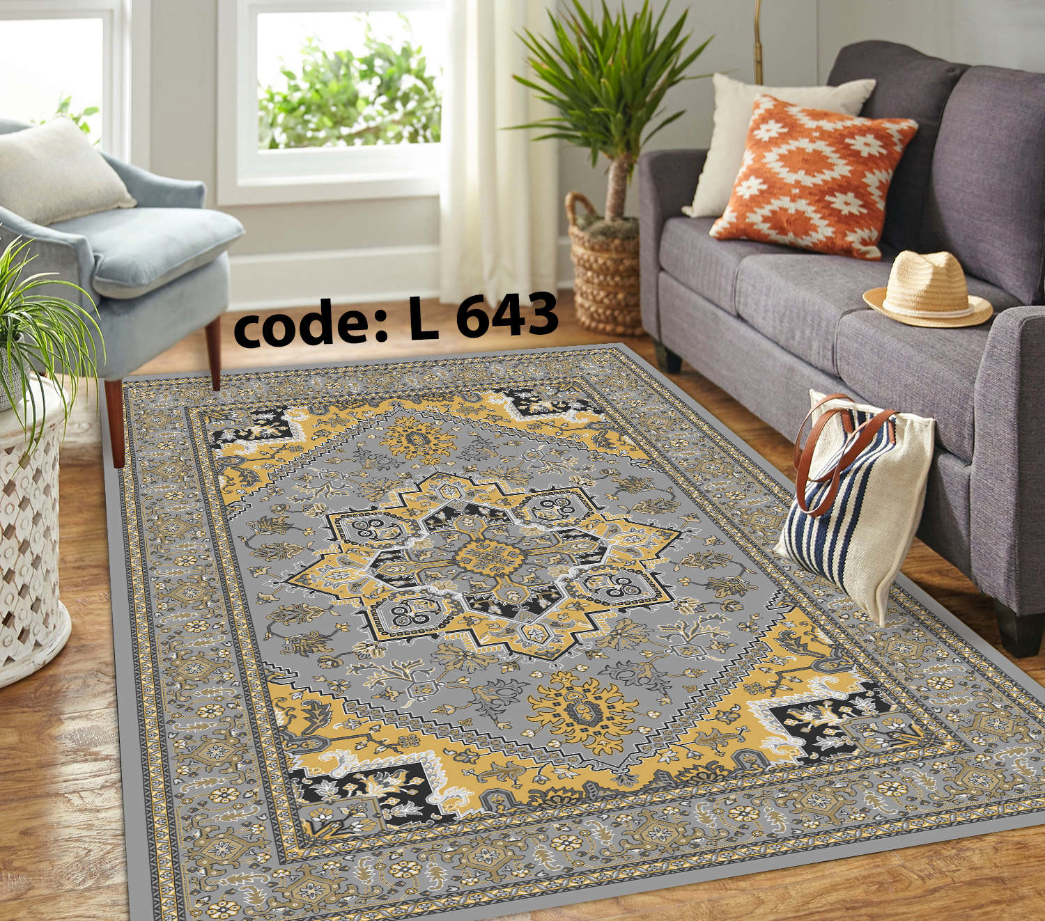 روفرشی کشدار (کاور فرش) و فرشینه و پادری کالای خواب متین کد L 643