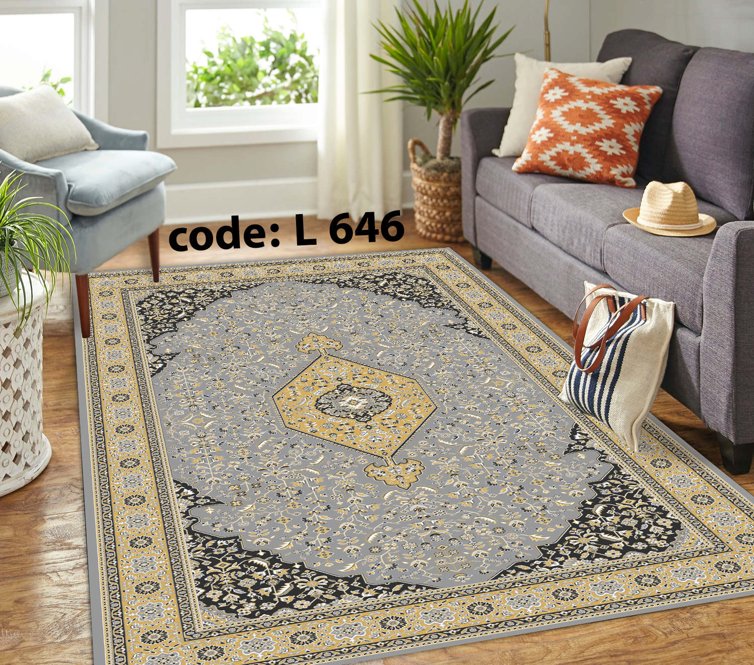 روفرشی کشدار (کاور فرش) و فرشینه و پادری کالای خواب متین کد L 646