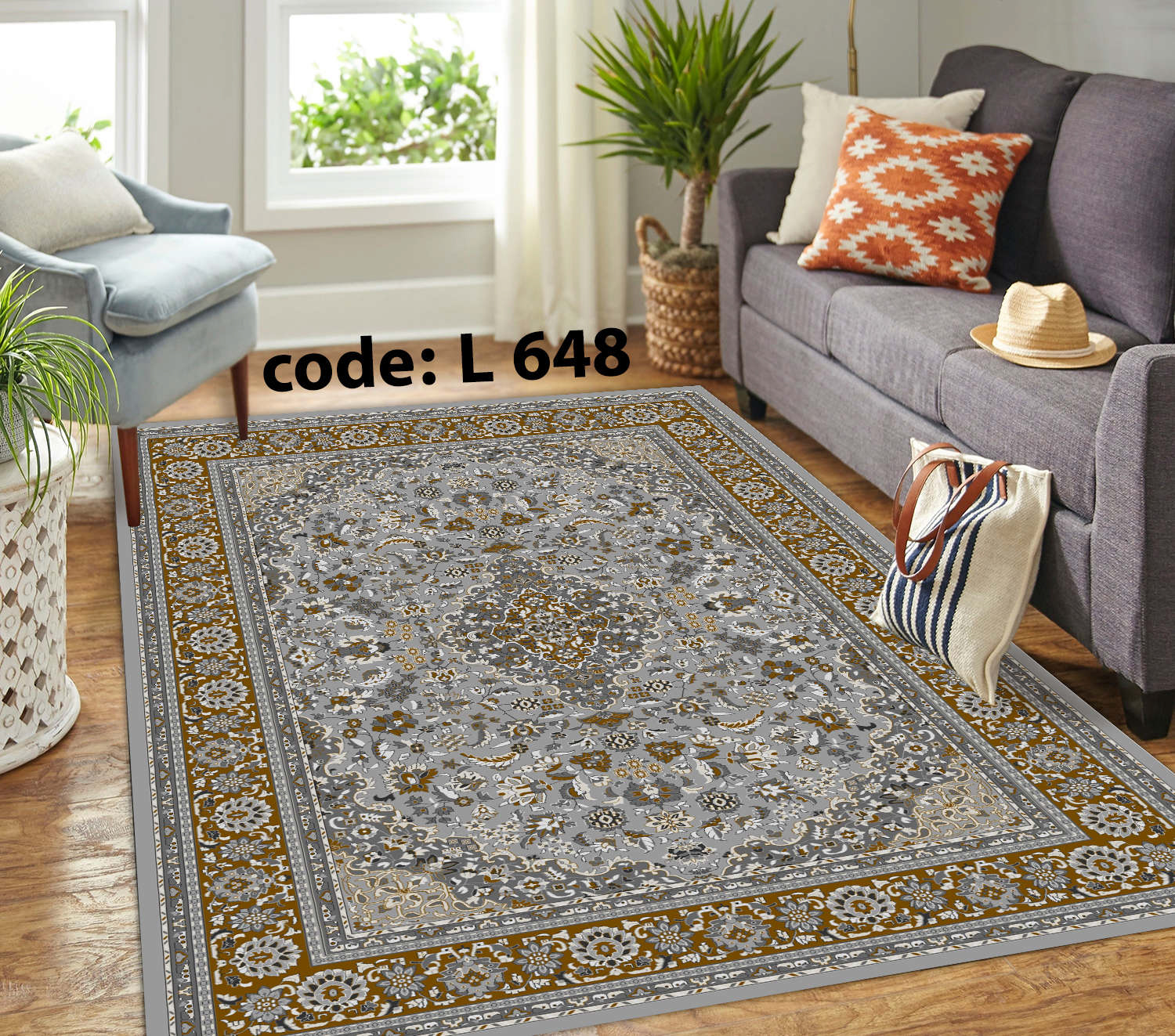 روفرشی کشدار (کاور فرش) و فرشینه و پادری کالای خواب متین کد L 648