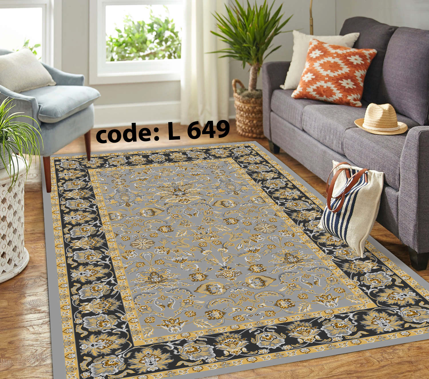 روفرشی کشدار (کاور فرش) و فرشینه و پادری کالای خواب متین کد L 649