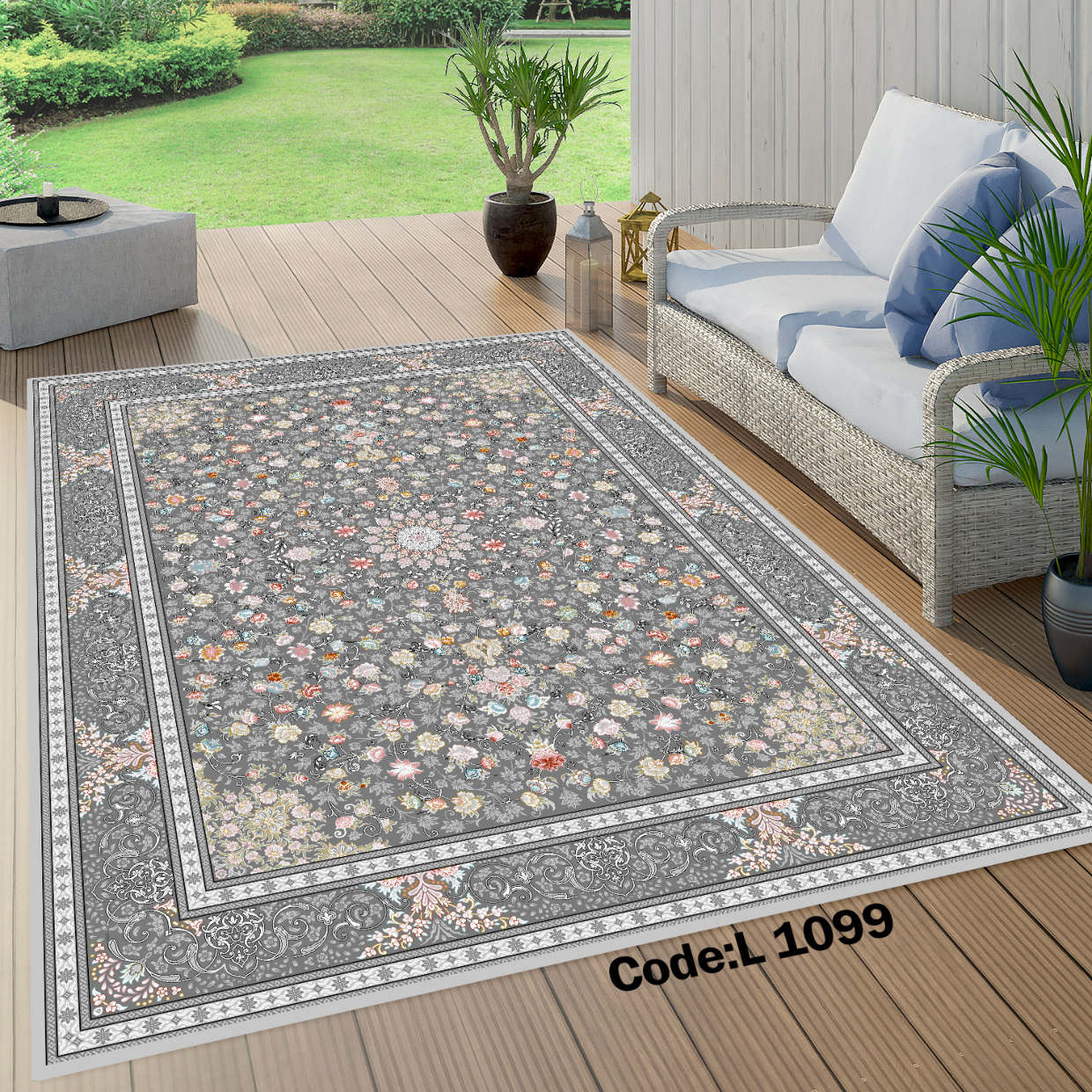روفرشی کشدار (کاور فرش) و فرشینه و پادری کالای خواب متین کد L 1099