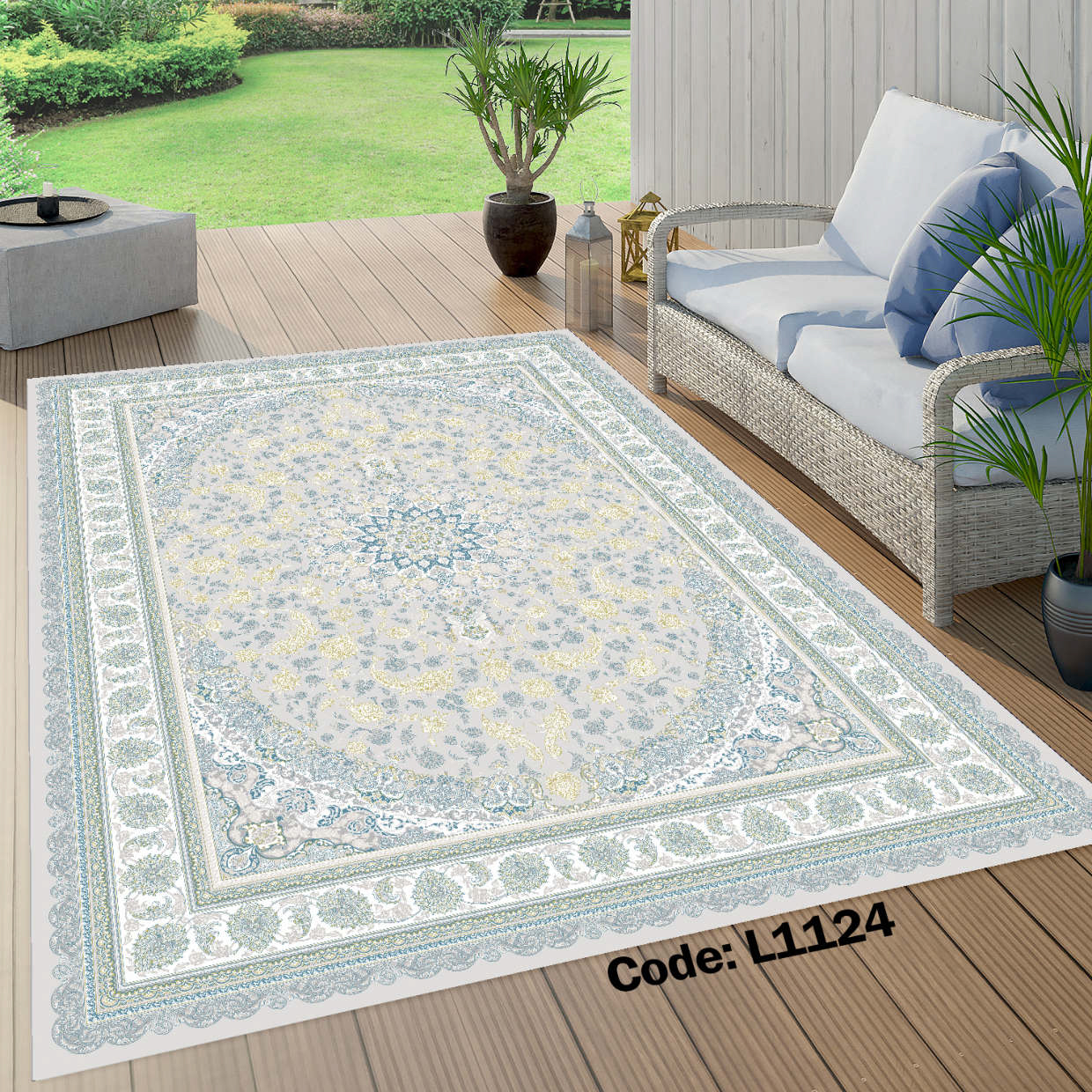 روفرشی کشدار (کاور فرش) و فرشینه و پادری کالای خواب متین کد L 1124