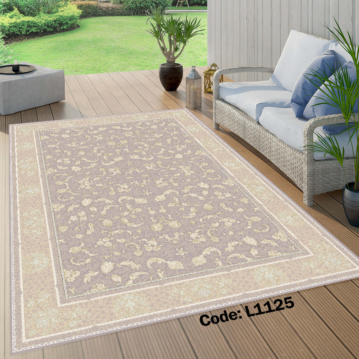 روفرشی کشدار (کاور فرش) و فرشینه و پادری کالای خواب متین کد L 1125