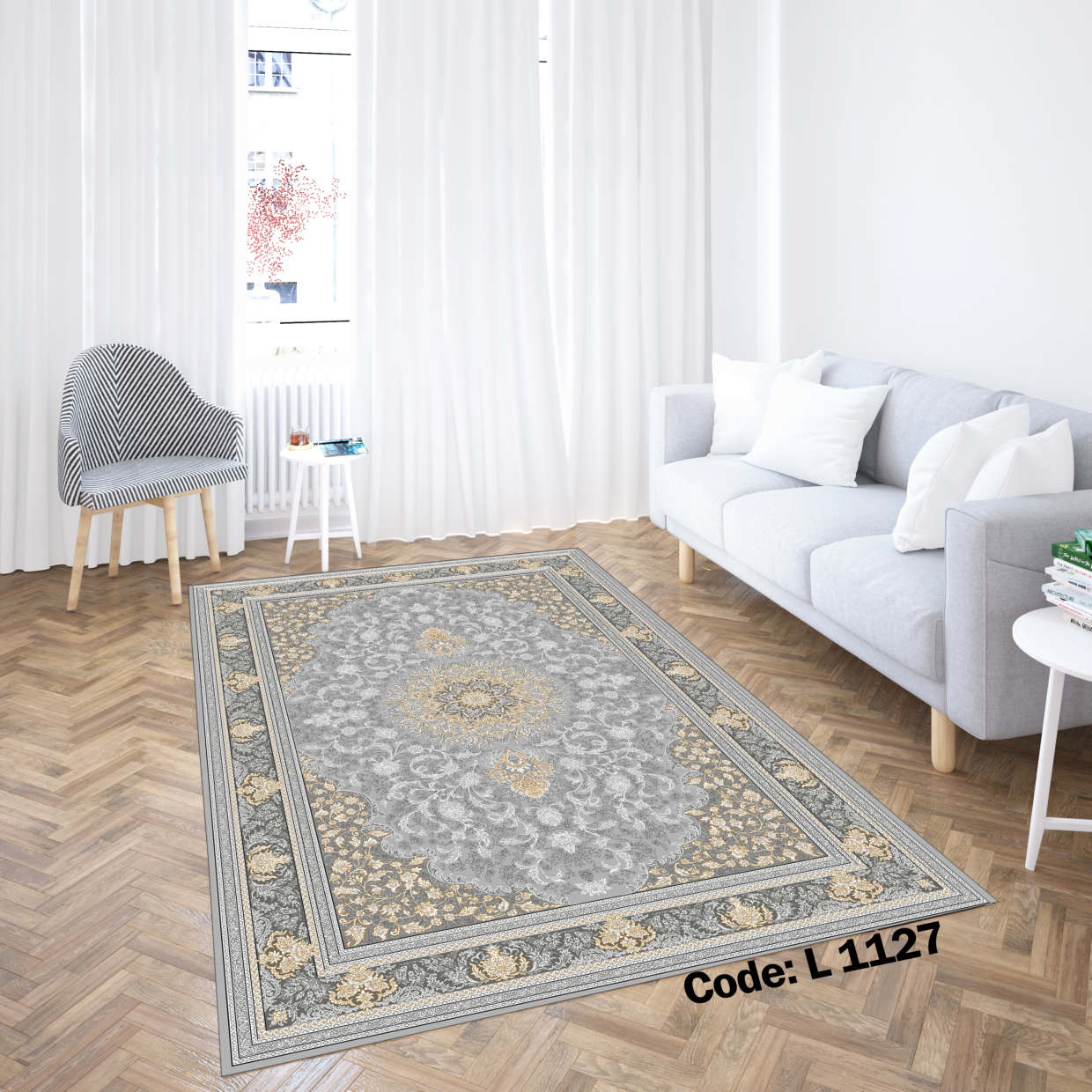 روفرشی کشدار (کاور فرش) و فرشینه و پادری کالای خواب متین کد L 1127