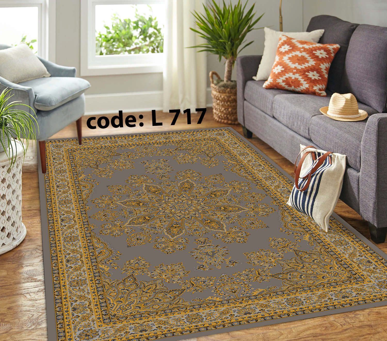 روفرشی کشدار (کاور فرش) و فرشینه و پادری کالای خواب متین کد L 717