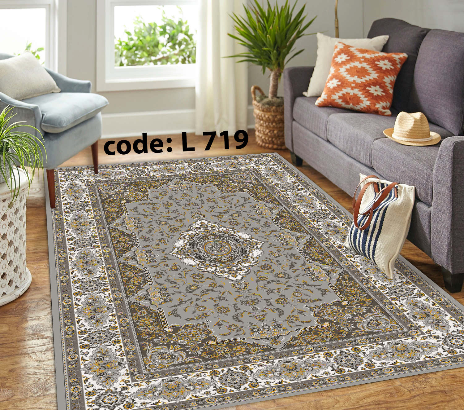 روفرشی کشدار (کاور فرش) و فرشینه و پادری کالای خواب متین کد L 719