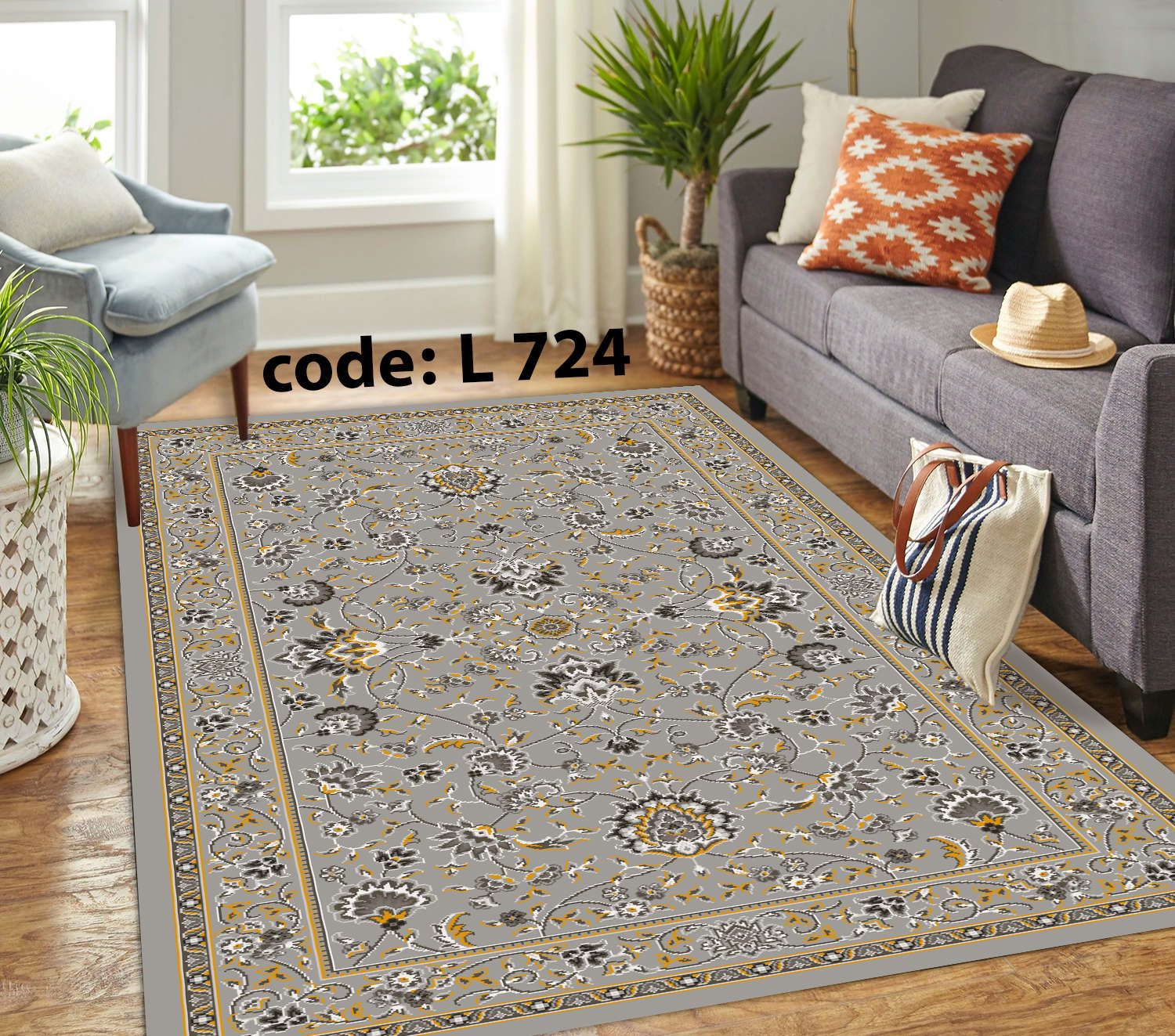 روفرشی کشدار (کاور فرش) و فرشینه و پادری کالای خواب متین کد L 724