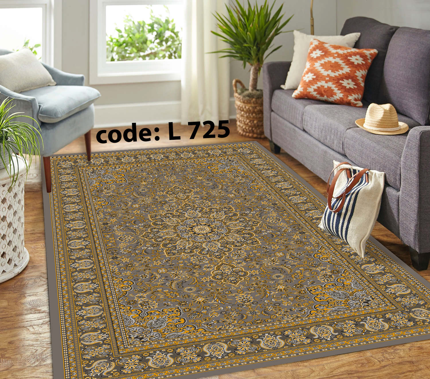 روفرشی کشدار (کاور فرش) و فرشینه و پادری کالای خواب متین کد L 725