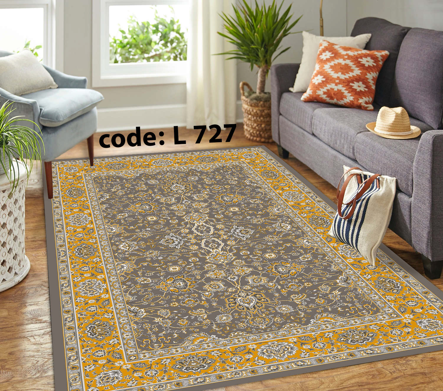 روفرشی کشدار (کاور فرش) و فرشینه و پادری کالای خواب متین کد L 727