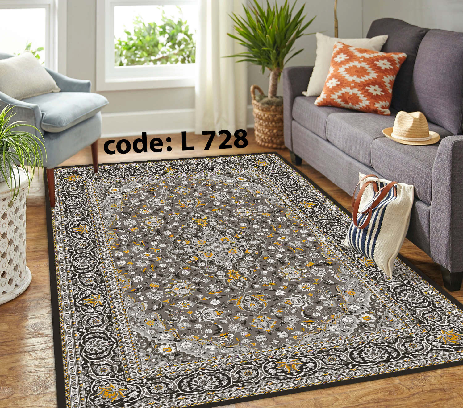 روفرشی کشدار (کاور فرش) و فرشینه و پادری کالای خواب متین کد L 728