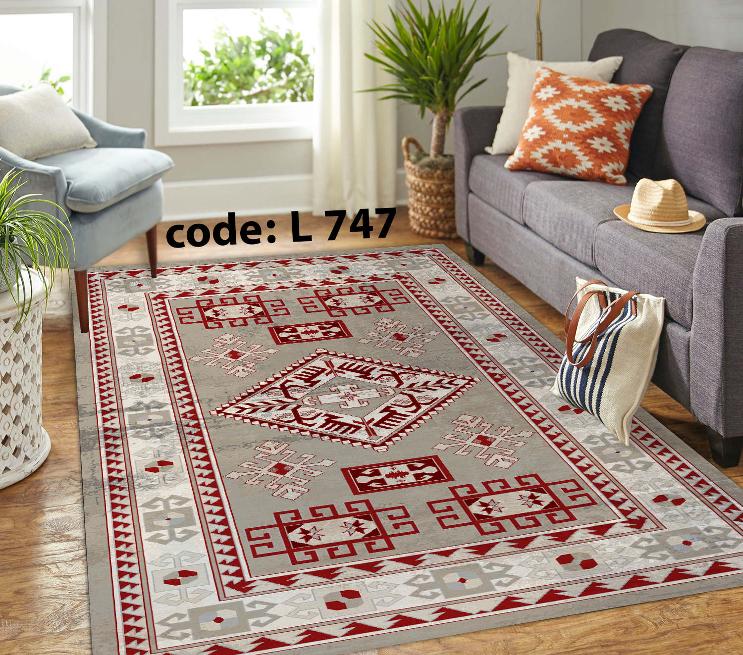 روفرشی کشدار (کاور فرش) و فرشینه و پادری کالای خواب متین کد L 747