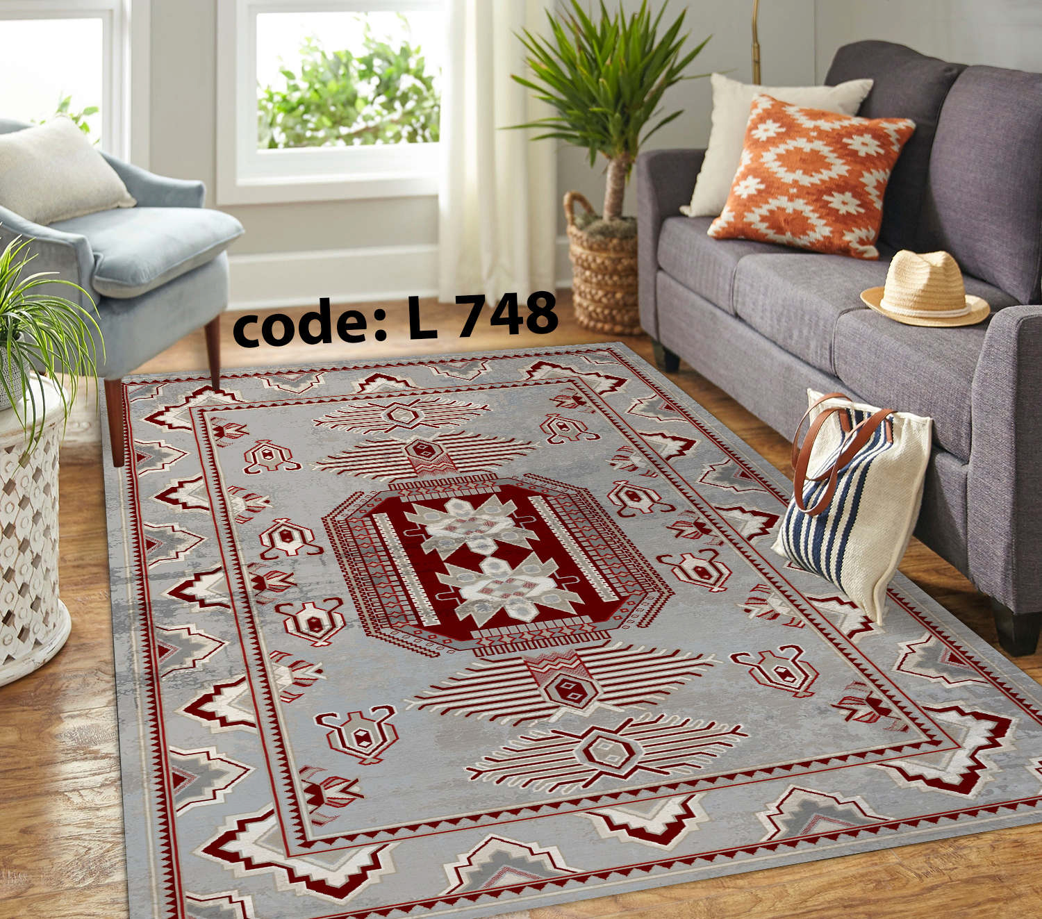 روفرشی کشدار (کاور فرش) و فرشینه و پادری کالای خواب متین کد L 748