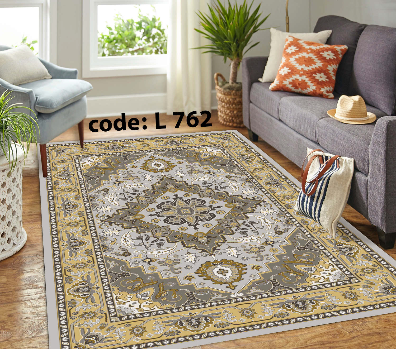 روفرشی کشدار (کاور فرش) و فرشینه و پادری کالای خواب متین کد L 762