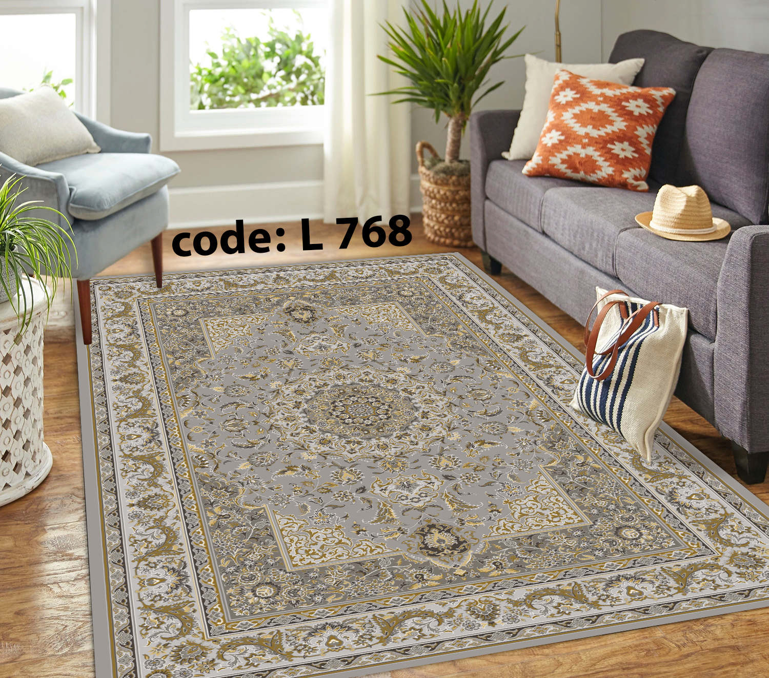 روفرشی کشدار (کاور فرش) و فرشینه و پادری کالای خواب متین کد L 768