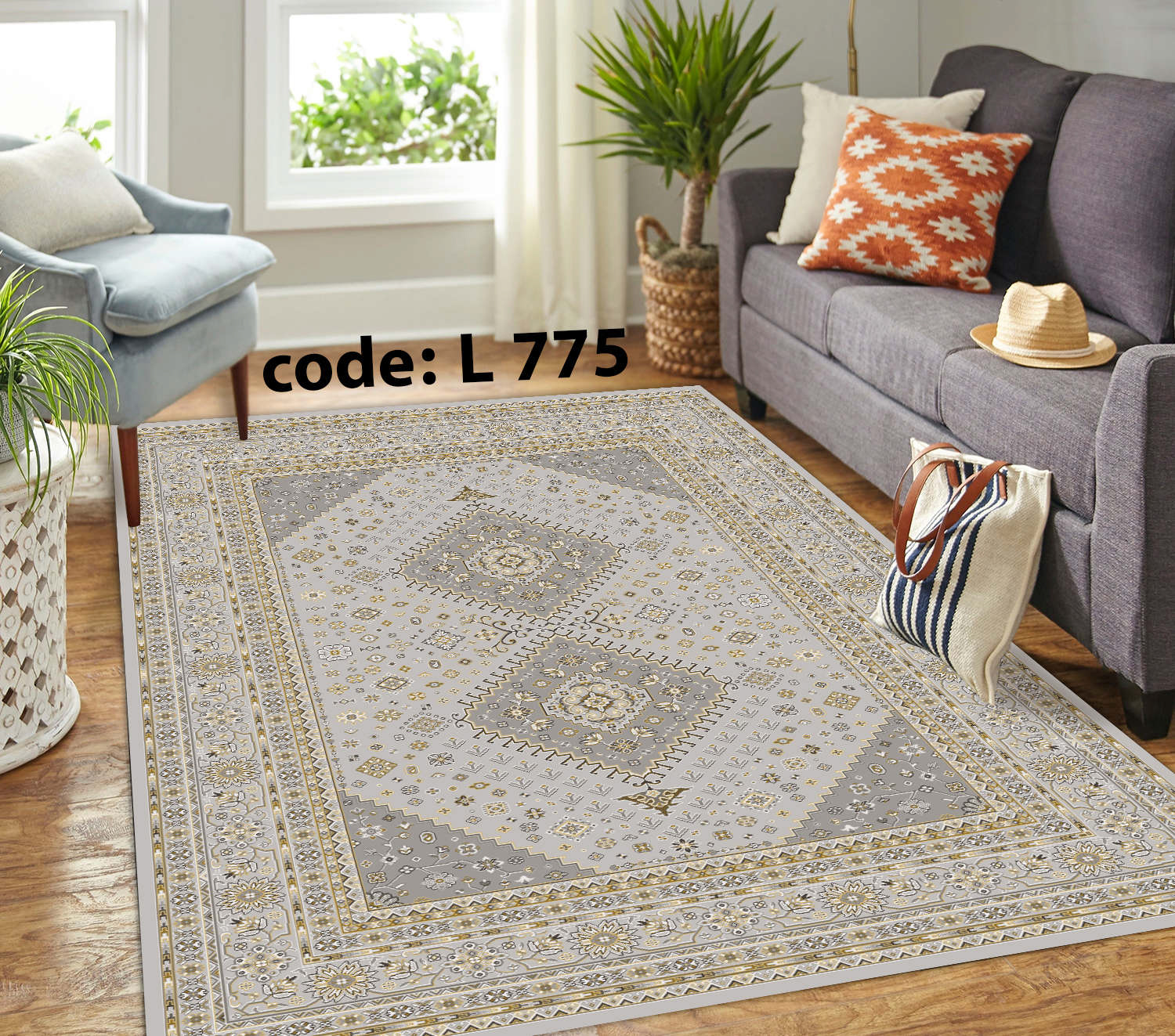 روفرشی کشدار (کاور فرش) و فرشینه و پادری کالای خواب متین کد L 775