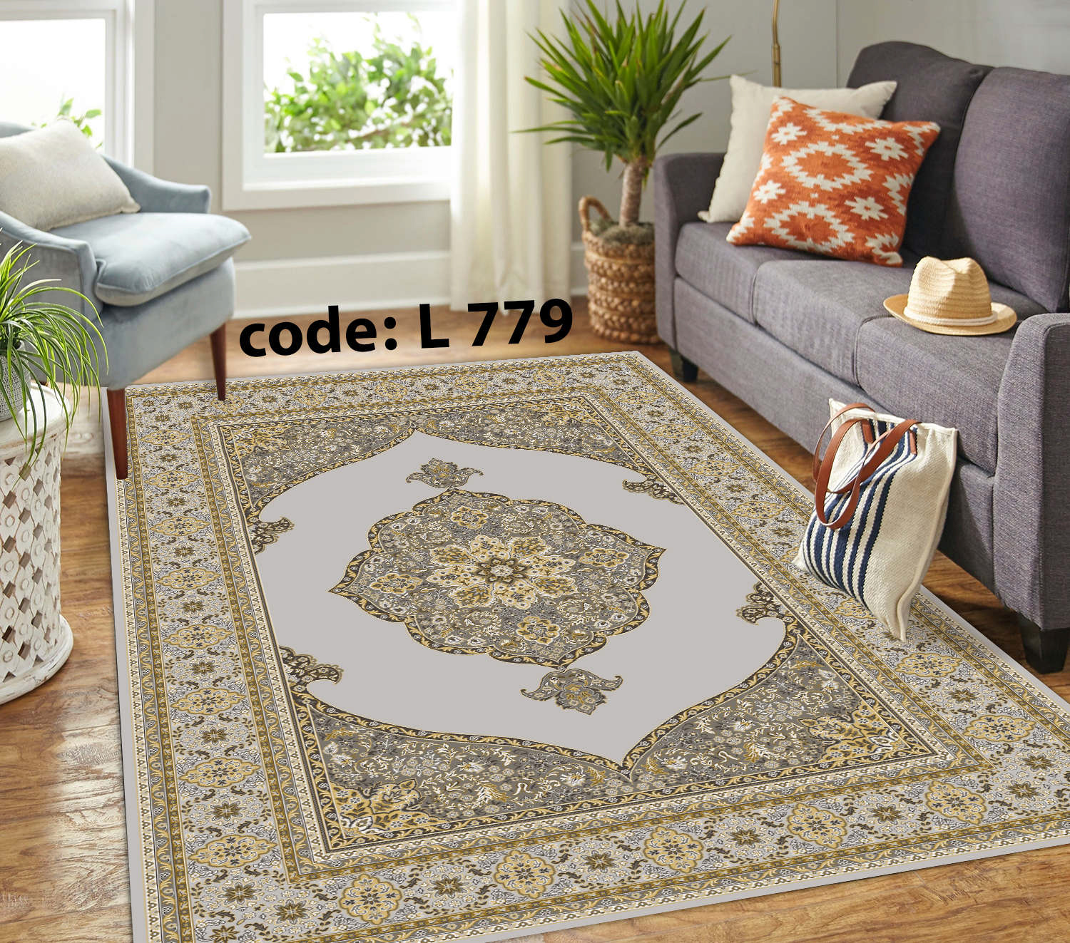 روفرشی کشدار (کاور فرش) و فرشینه و پادری کالای خواب متین کد L 779