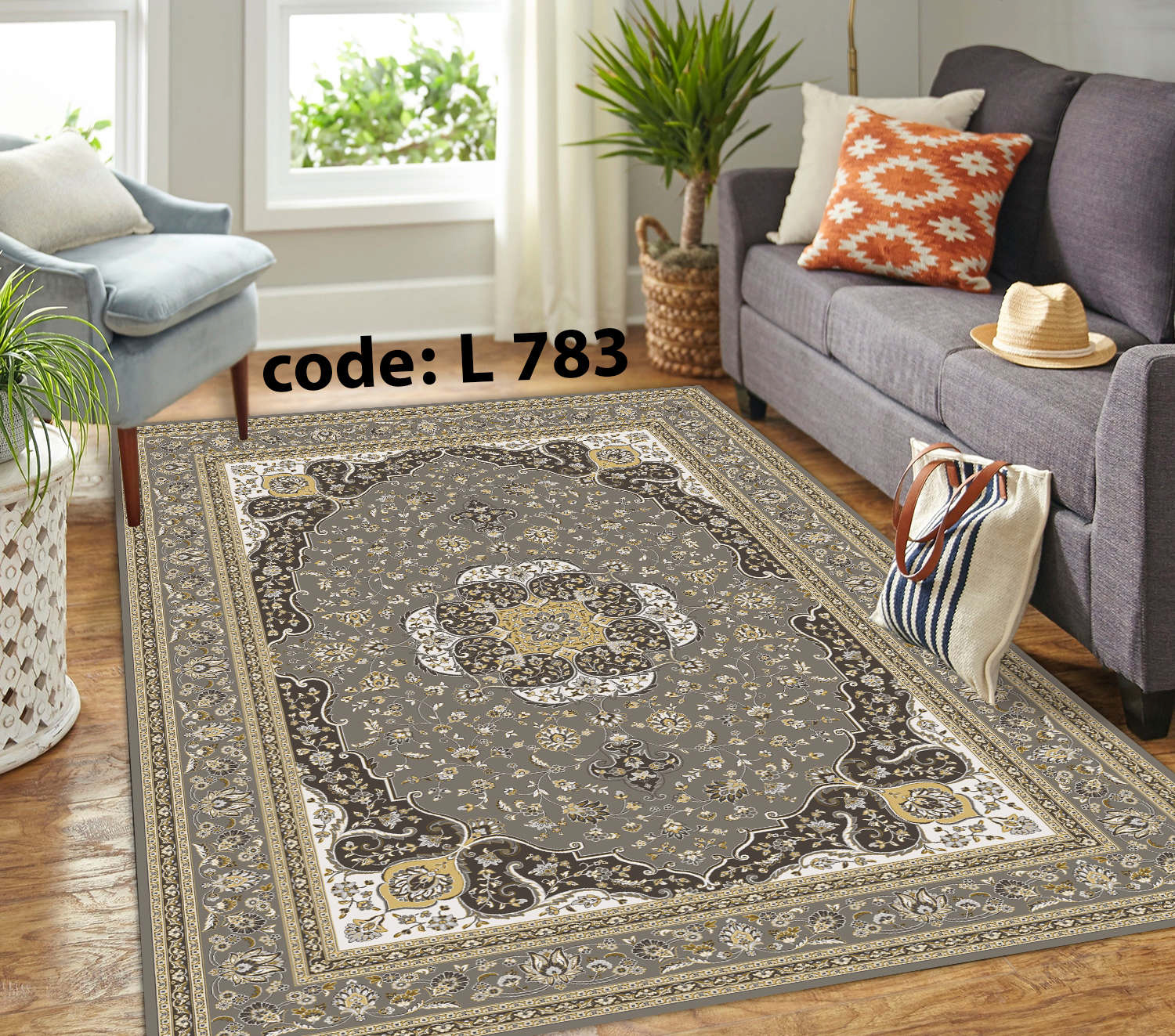 روفرشی کشدار (کاور فرش) و فرشینه و پادری کالای خواب متین کد L 783