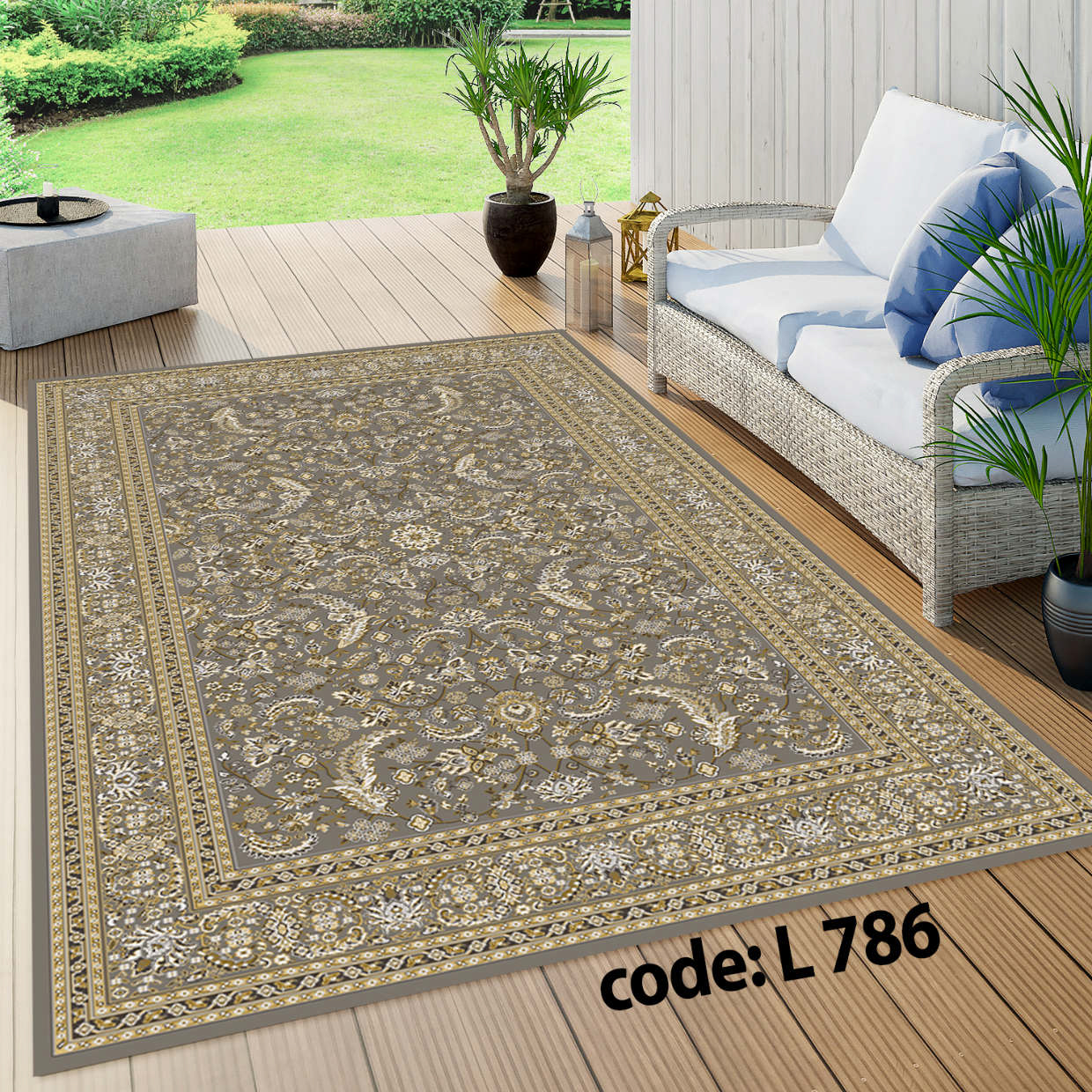 روفرشی کشدار (کاور فرش) و فرشینه و پادری کالای خواب متین کد L 786