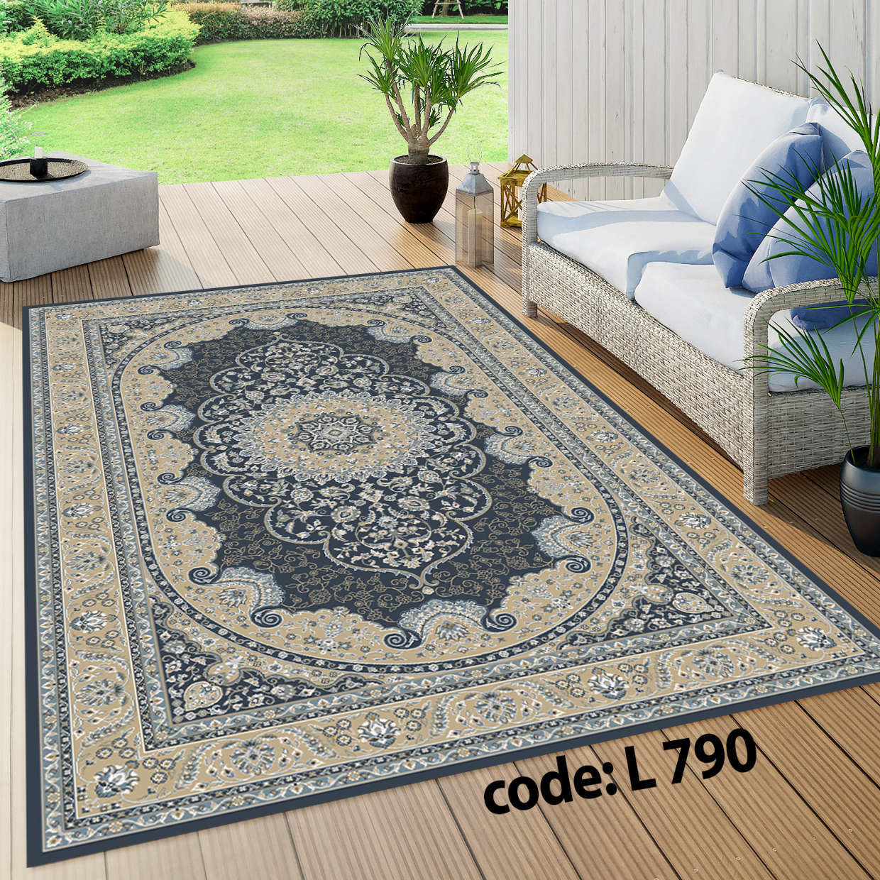 روفرشی کشدار (کاور فرش) و فرشینه و پادری کالای خواب متین کد L 790