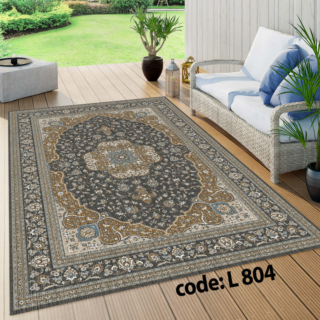روفرشی کشدار (کاور فرش) و فرشینه و پادری کالای خواب متین کد L 804