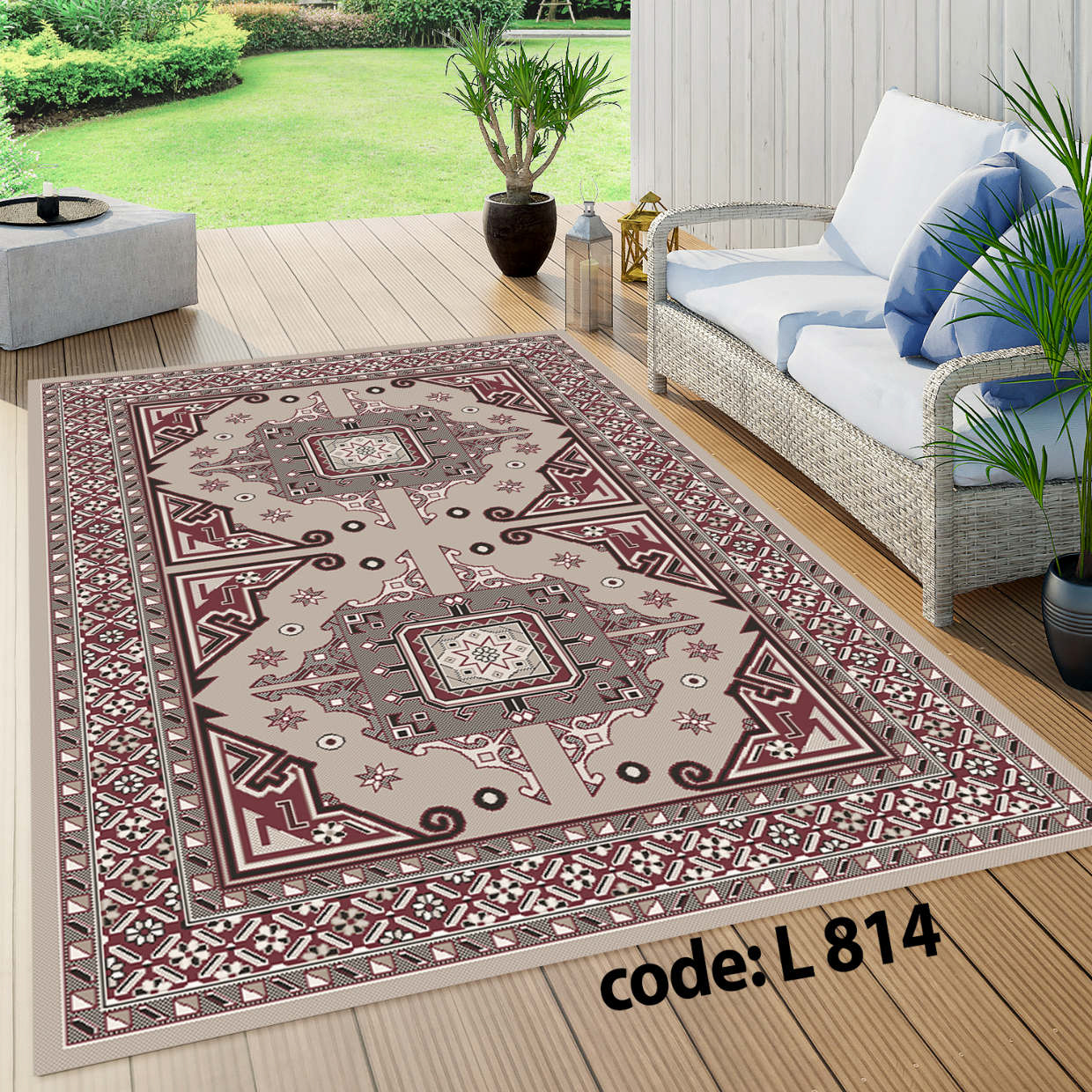 روفرشی کشدار (کاور فرش) و فرشینه و پادری کالای خواب متین کد L 814