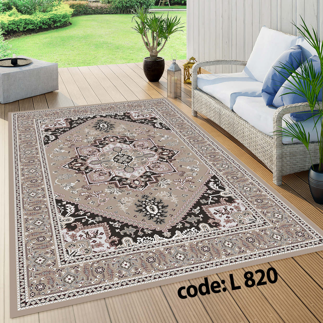 روفرشی کشدار (کاور فرش) و فرشینه و پادری کالای خواب متین کد L 820