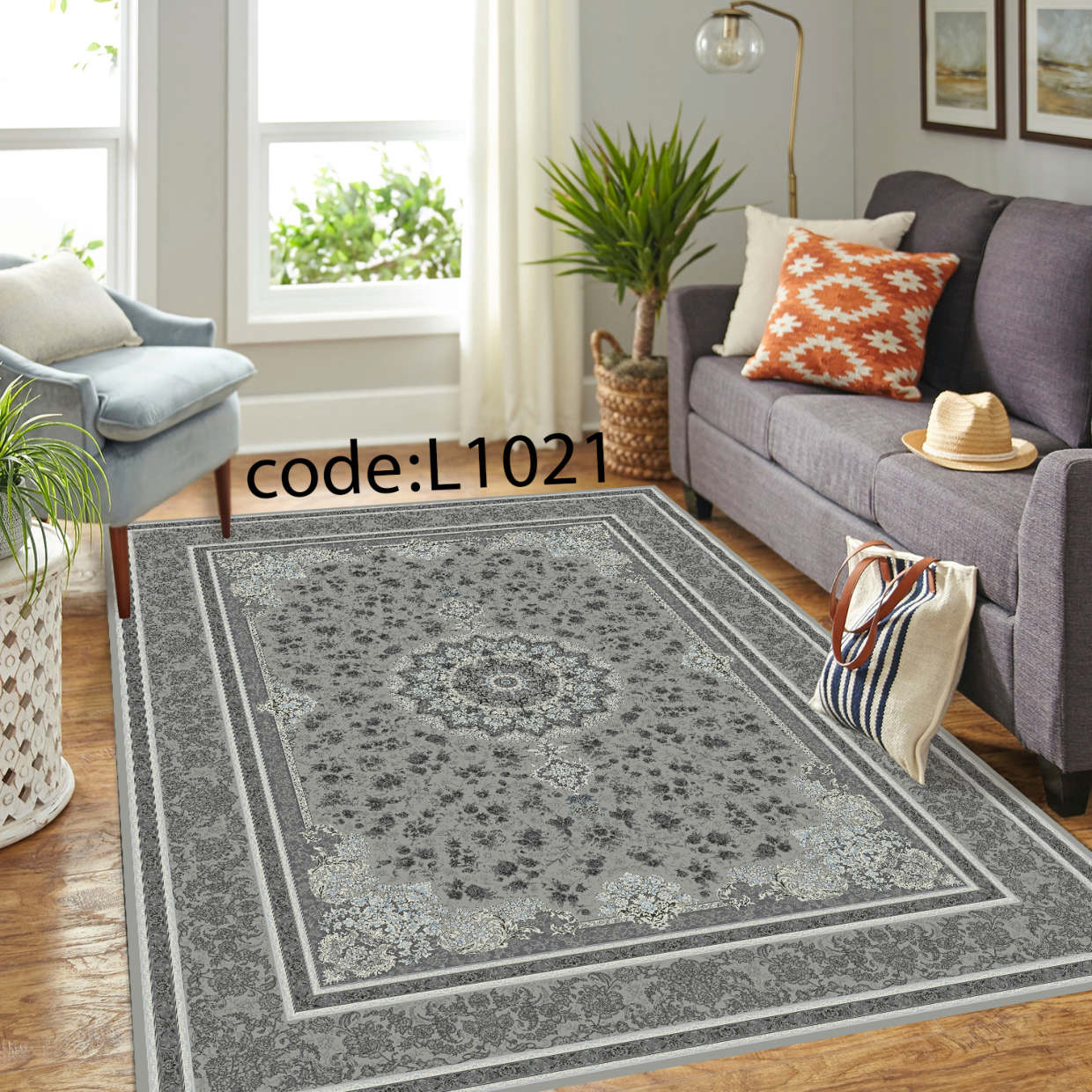 روفرشی کشدار (کاور فرش) و فرشینه و پادری کالای خواب متین کد L 1021