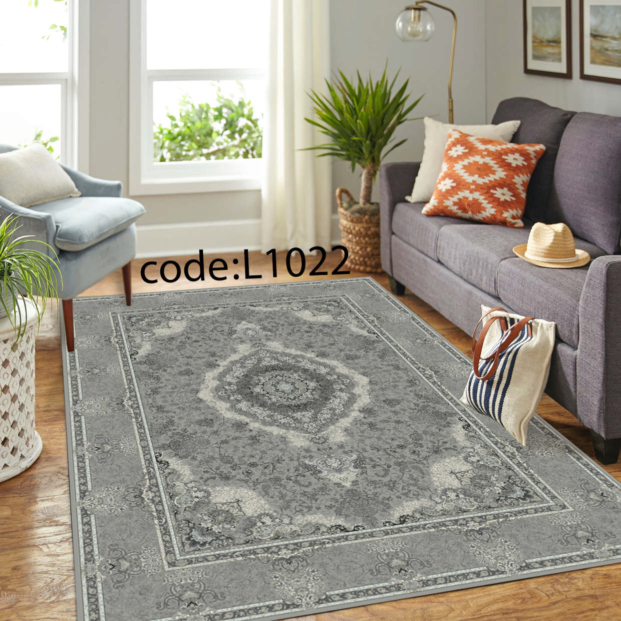 روفرشی کشدار (کاور فرش) و فرشینه و پادری کالای خواب متین کد L 1022