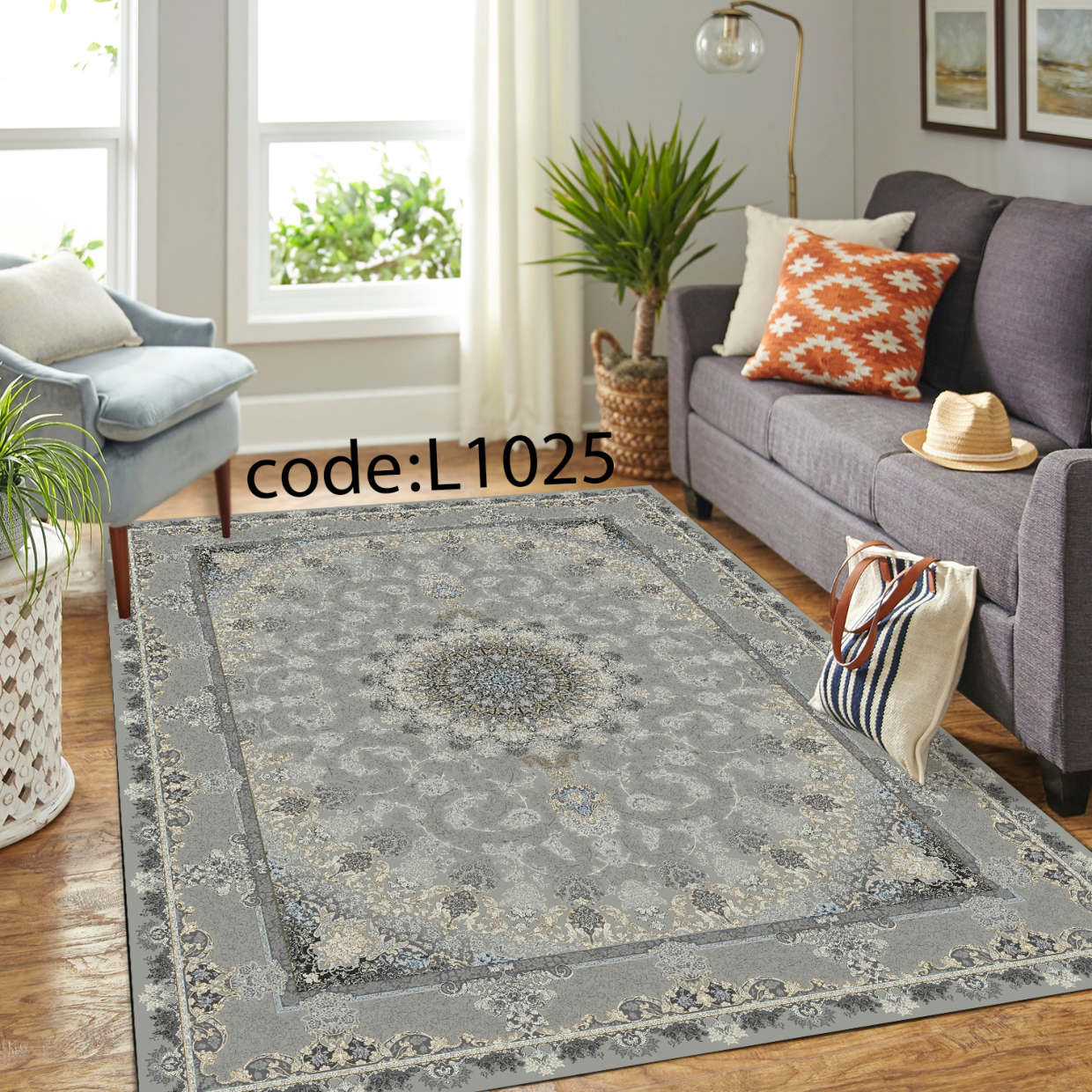 روفرشی کشدار (کاور فرش) و فرشینه و پادری کالای خواب متین کد L 1025