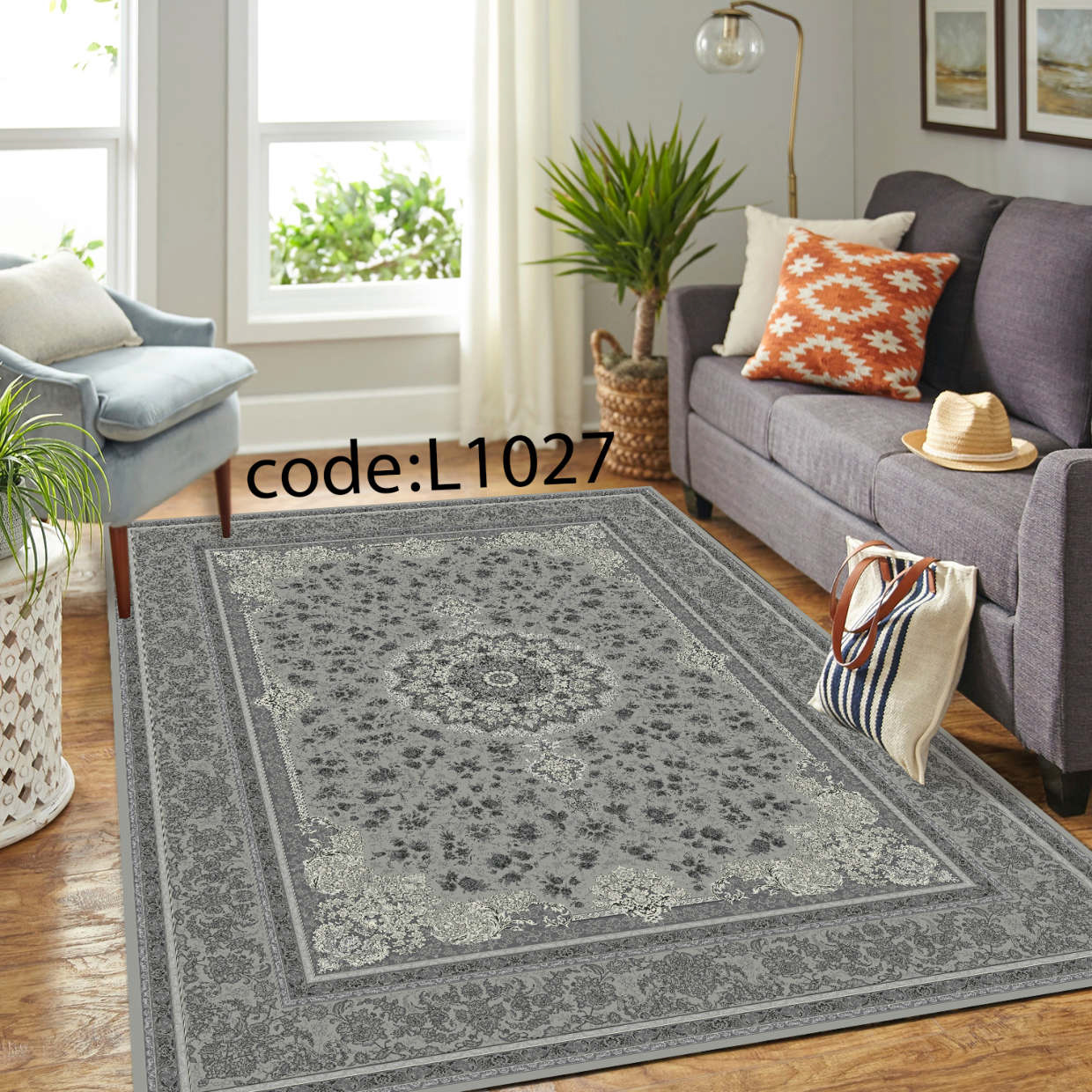 روفرشی کشدار (کاور فرش) و فرشینه و پادری کالای خواب متین کد L 1027