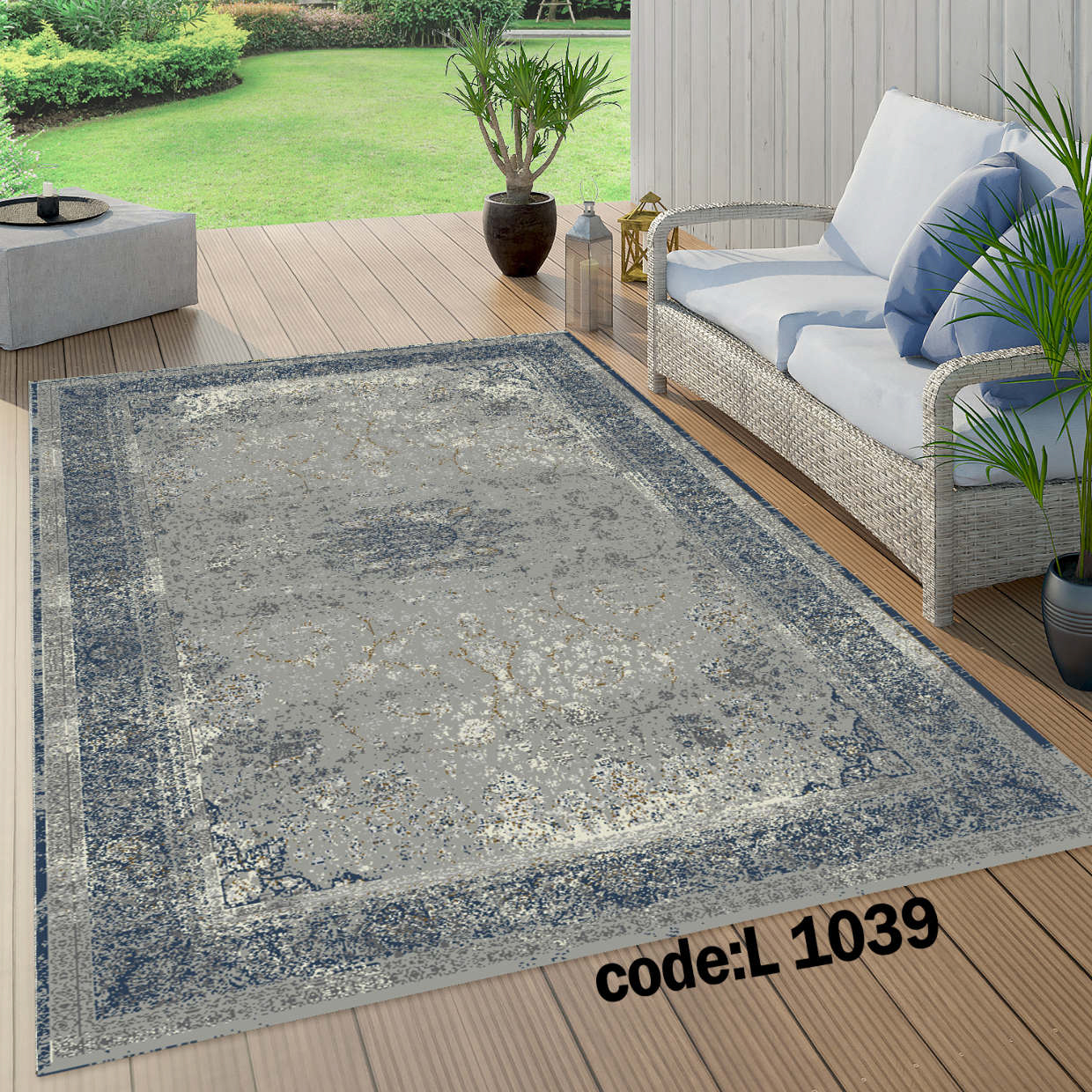 روفرشی کشدار (کاور فرش) و فرشینه و پادری کالای خواب متین کد L 1039